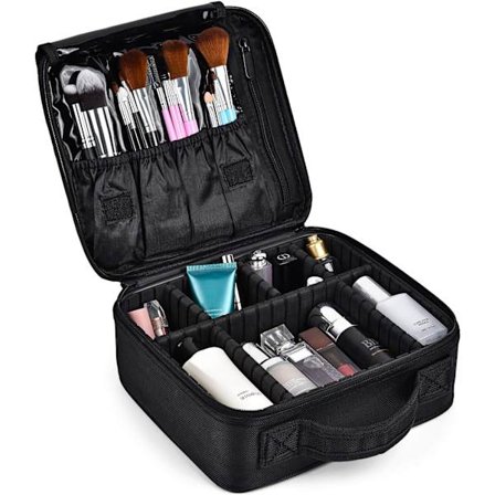 Sort - Rejsetaske til makeup Professionel makeup taskearrangør Cosm