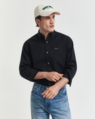 GANT - Pinpoint oxfordskjorte i regular fit til herre black
