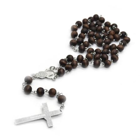 Galaxy Langt Trekkors Halskjede Henge Måne Kvinner Unisex Religiøst Rosenkrans Halskjede Smykker Håndvevde Prydnader
