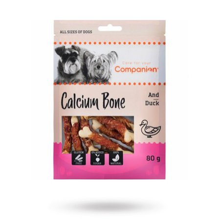 Companion - Companion Duck Calcium Bone 80g - Matskål, hundgodis & tuggisar