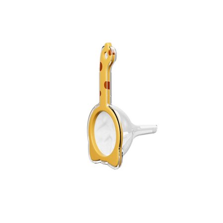 Ultra-fin nylonnet si, genanvendeligt filter i fødevarekvalitet til sojamælk, nøddemælk, kaffe, te, kefir, juice - tåler opvaskemaskine, gul