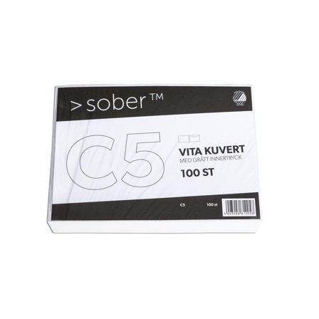 SOBER Kuvert C5 162x229mm remsa 100/fp - Lyreco - Emballage och lagerutrustning - Kuvert och postemballage - Kuvert - C5