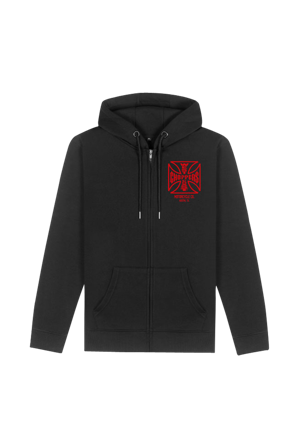 Hanorac Cu Fermoar West Coast Choppers ATX Cross negru/roșu 4XL