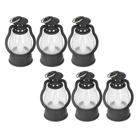 6 st Elektriska Lyktor Vintage Lampa Batteridriven Lampa Hem