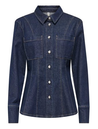 ONLY | Onlrosie L/S Fitted Dnm Jacket Gua | L