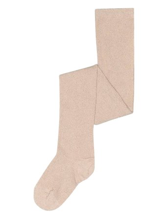 mp Denmark Glitter Tights - Beige - 140