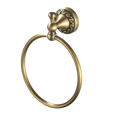 Retro Håndkleholder i Massivt Kobber, Enkelt Håndklering, Håndkletørker med