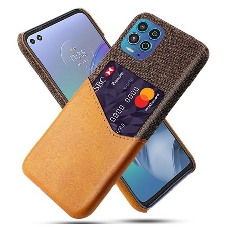 Bofink Motorola Moto G100 / Motorola Edge S cover med kortholder - Orange