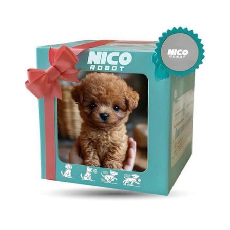 2025 Ny Robothund til Voksne, AI Robot Hund, Nicoo - Min Realistiske Robot Hvalp Der Opfører Sig Som En Rigtig Hvalp - Gående, Gøende, Haleviftende