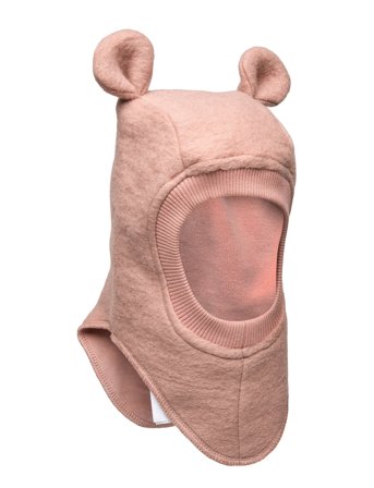 Huttelihut Balaclava Ears Wool - Pink - 50 /24M