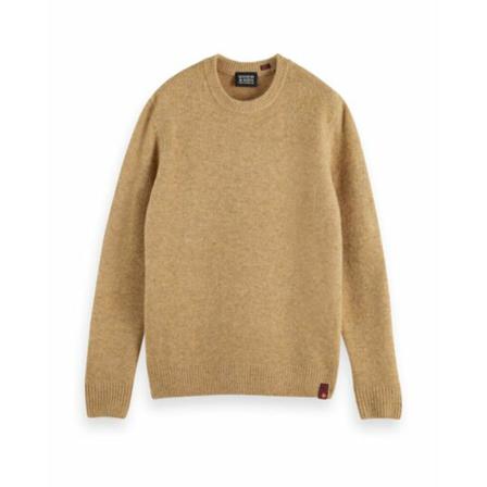 Scotch & Soda, Round-neck Knitwear Beige, Heren, Maat:M