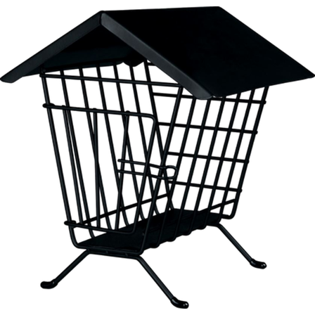 Trixie - Frittstående høystativ med lokk i svart 20 x 23 x 20 cm - Smådyr - Matplass og vannflasker - Høyhekker og fôrholdere - ZOO.no