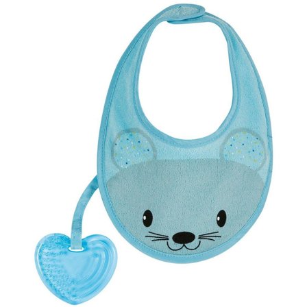 Chicco Fresh Bavaglino Con Massaggia Gengive Azzurro 1 Pezzo