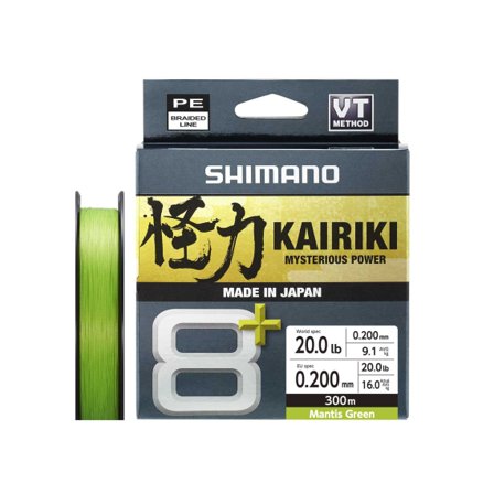 Shimano Kairiki 8+ 300m Green - 0.19mm