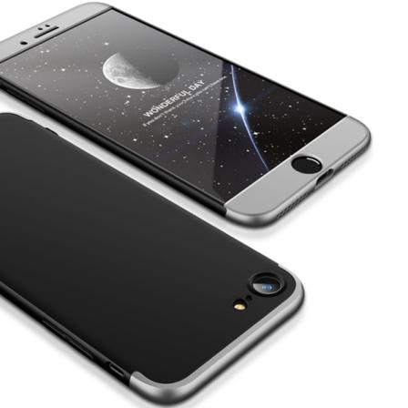 360 Gradersskal - Iphone 7/8se 2020 Silver