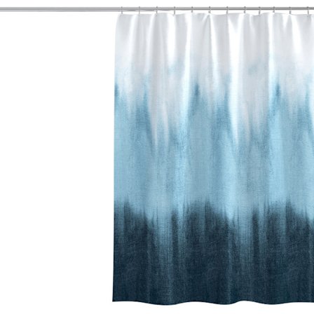 Bruseforhængssæt med tæpper og kroge til badeværelse Tekstureret vandtæt