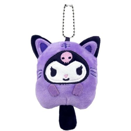 Kuromi nøkkelring - 15 cm, plysj nøkkelring anheng, utstoppet dukke, ryggsekktilbehør, for barn