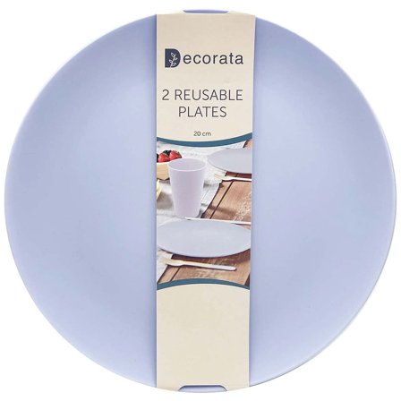 Genanvendelige Dybe Tallerkener Lilac Decorata