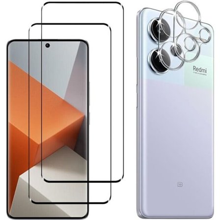 Kovattu Lasi Xiaomi Redmi Note 13 PRO PLUS 5G / Redmi Note 13 PRO+ 5G ja Kameransuoja [Pakkaus 2] Phonillico