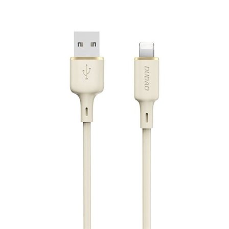 Dudao L7SL USB-A - Lightning 5A-kabel 1m - beige