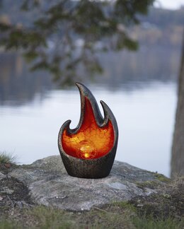 Solcelle-deko Brasa Sort