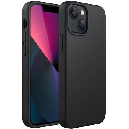 iPhone 13 Matt Svart Silikonskyddsfodral