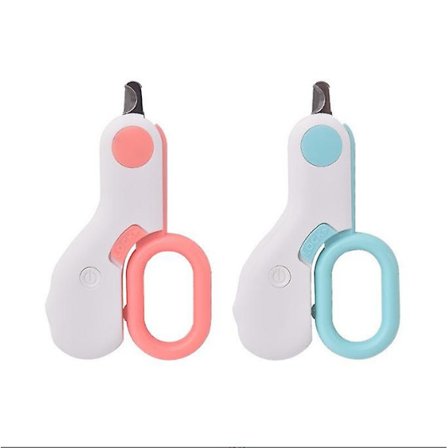 2PCS Kattenagelknipper Hundenagelknipper Husdjursnagelknipper Led-ljus Blodsäker Manikyrtillbehör