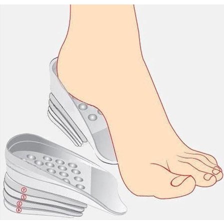 Go Go Gadget - Gel Häl Inlägg - Hällyft - Höjdökande Inlägg - Längdökning - 10 Stycken - Transparent