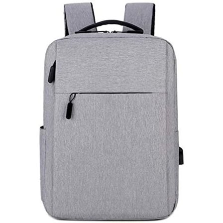 Miesten reppu, työmatkareppu, tietokoneen reppu, naisten muodikkaat ladattavat reput - harmaa