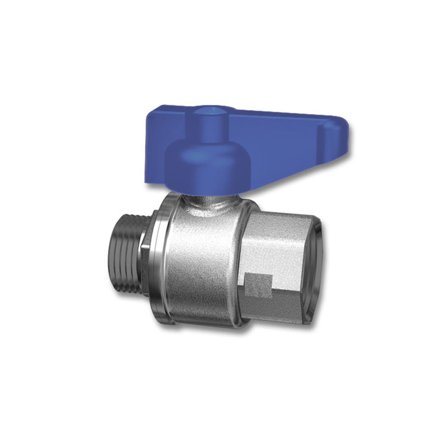 LK Systems 507B Kulventil rak, 20 x 20 mm Blå, Installation