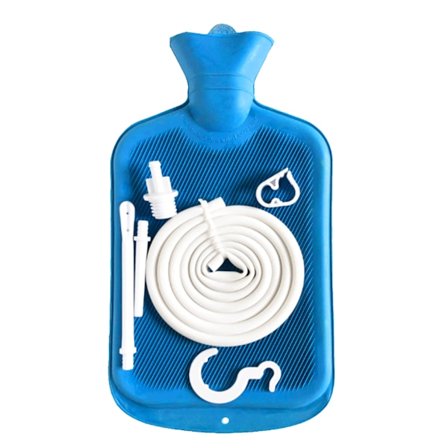 Lavemang Kit för Kolon Detox Rengöring Lavemang Lavemangpåse Lång Silikonslang