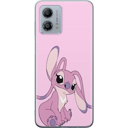 Motorola Moto G53 Gjennomsiktig deksel Stitch rosa