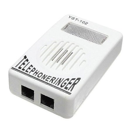 Ekstra høj telefonklokke med stroboskoplys, blink og lydforstærker