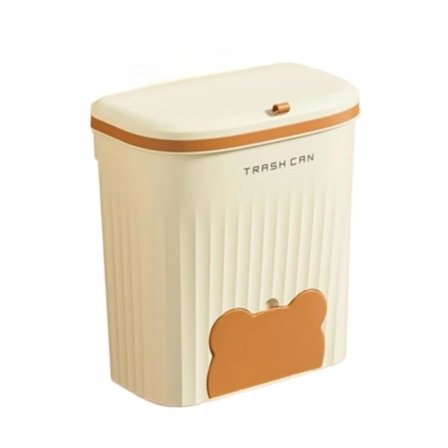 12L Køkkenaffaldsspand til Skab – Vægmonteret Skraldespand med Låg, Under Vask, Kompost & Badeværelse