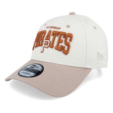 New Era - MLB Beige adjustable Keps - Pittsburgh Pirates White Crown 9FORTY Ivory/Stone/Burnt Adjustable @ Hatstore