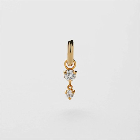 Sparkle Single Hoop - 18K VERGOLDETES STERLINGSILBER