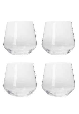 Chateau BONLION Tumblerglas kristall DAPHNÉ 37 cl, 4-pack Dricksglas Transparant ONESIZE
