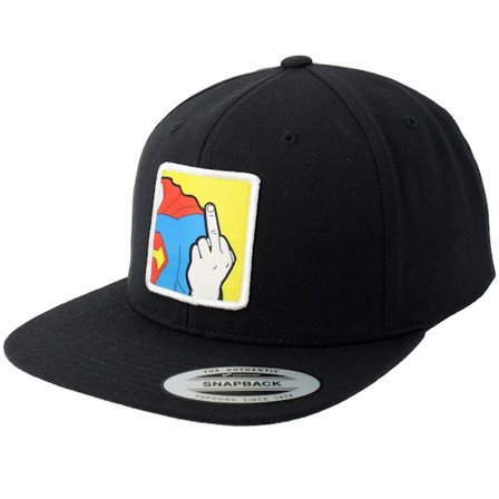 BOOM - Černá snapback Kšiltovka - Super Fu Patch Black Snapback @ Hatstore