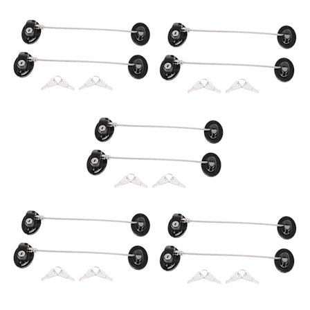 10 Stk. Køleskabsdørlås Stærk Klæbende Fryserdørlås Filskuffelås Børnesikkerhed Cu