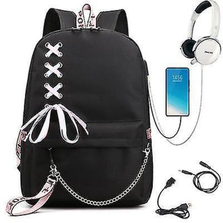 Cute Backpack Usb Charging School Bag Girl Gift
