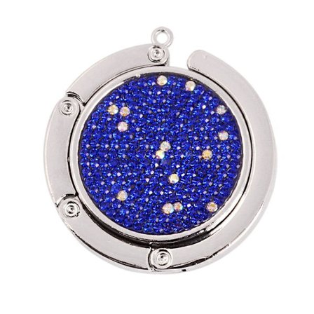 Runde Foldbare Taskekroge Bordside Taskeophængere BLÅ&HVID