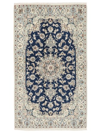 Orientalisk Nain Matta 119X201 Beige/Svart Ull, Persien