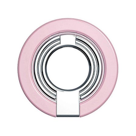 Magnetisk mobilholder 180 graders rotasjon Ultratynn metallgrep for forbedret enhånds bruk Rosa