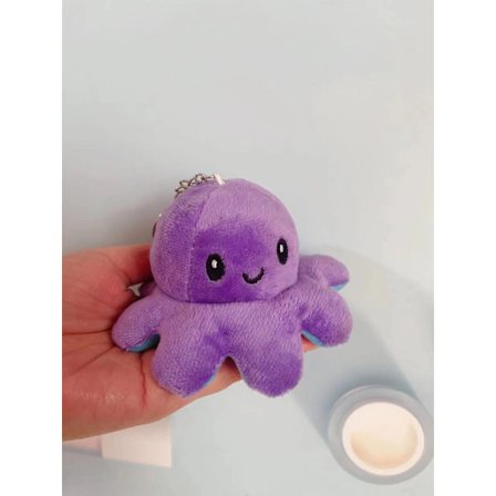 Mub- Flip bläckfisk Octopus plyschleksak Flip docka Dubbelsidig flip docka Bläckfiskdocka trasdocka
