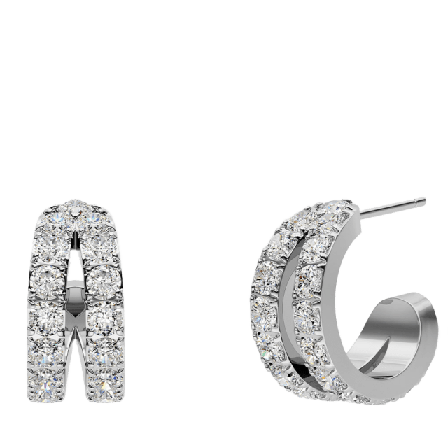 Edblad Joya Creoles Steel Smycken & klockor Dam Grå ONESIZE