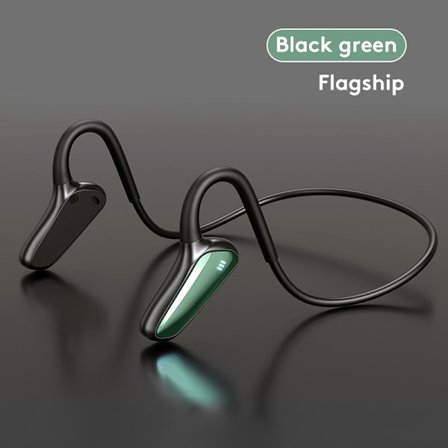 Premium Bone Conduction Open-Ear Bluetooth Sport Hodetelefoner - Svettebestandige Trådløse Øretelefoner for Trening og Løping med Dyp Bass - Innebygd