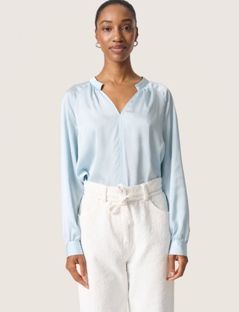 Soaked in Luxury Slioana Blouse Ls - Blue - XL