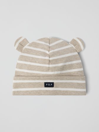 Polarn O. Pyret Mössa randig baby - 48|50 - barnkläder - brown