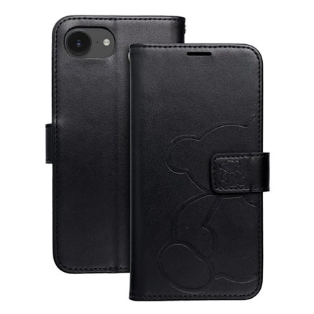 iPhone 16e Plånboksfodral Mezzo - Teddy Bear Svart