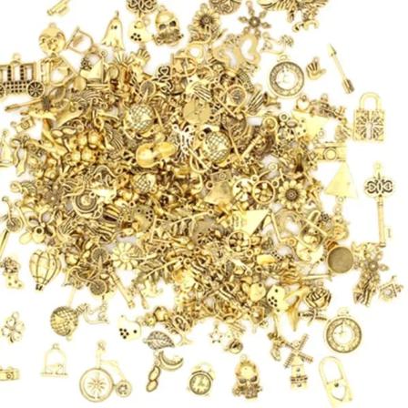 50g Diy Metallpärlor Charms Hänge Armband Halsband Tillbehör